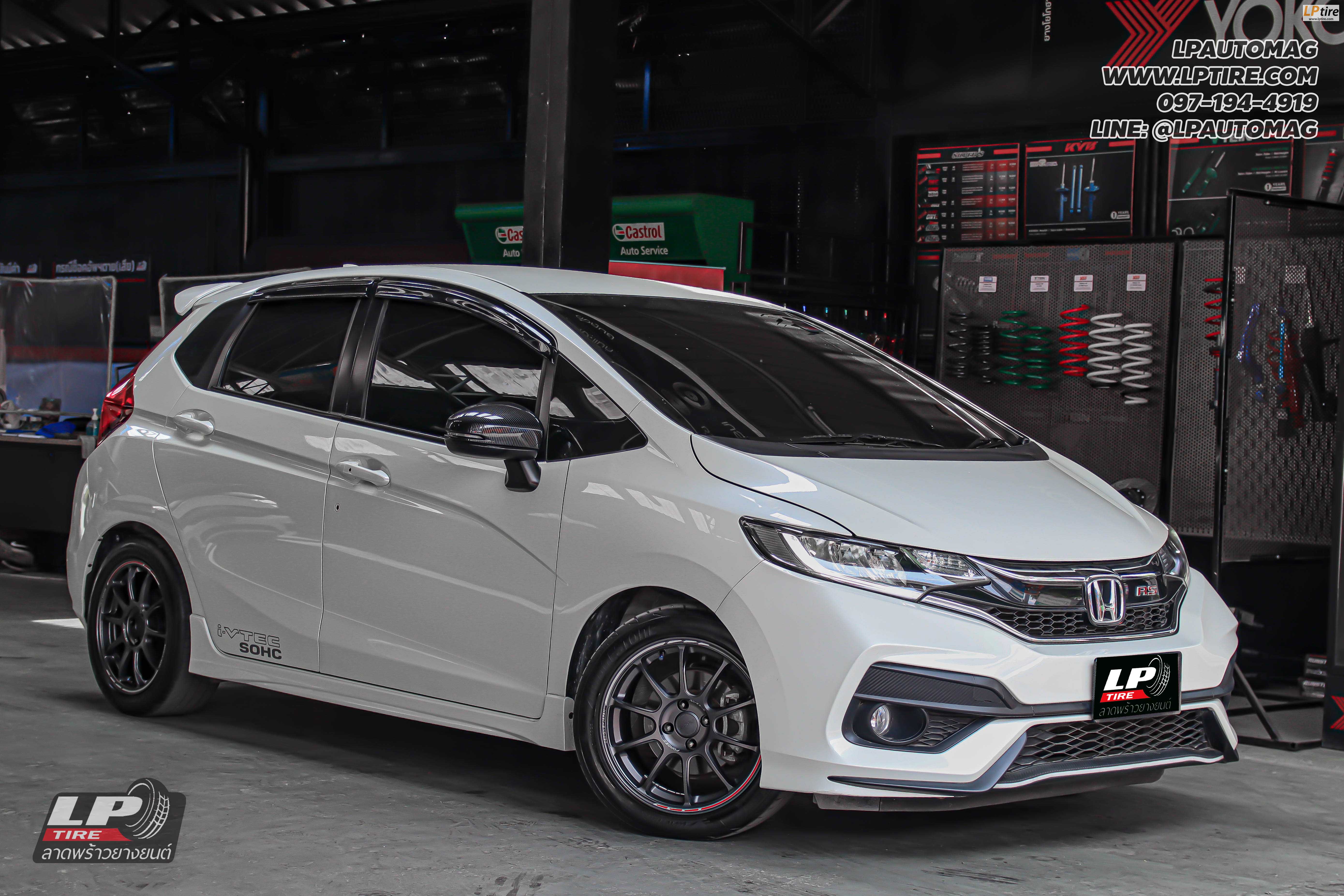 รถ -HONDA JAZZ ล้อแม็ก - NK NK40 (ZE40) Flowforming สเปค -16x7 ET35 4x100 ยาง - BRIDGESTONE RE004 เบอร์ -195/50-16