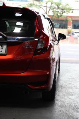 รถ - HONDA JAZZ ล้อแม็ก - NK NK105N Flowforming NK Dark สเปค - 16x7 ET35 4x100 ยาง - YOKOHAMA V701 เบอร์ - 195/50-16