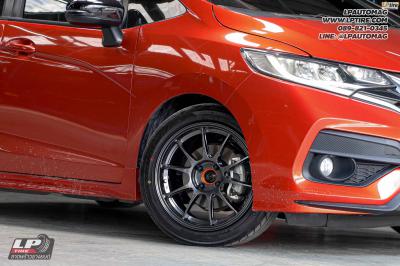 รถ - HONDA JAZZ ล้อแม็ก - NK NK105N Flowforming NK Dark สเปค - 16x7 ET35 4x100 ยาง - YOKOHAMA V701 เบอร์ - 195/50-16