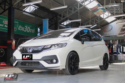 รถ - HONDA JAZZ ล้อแม็ก - ADVANTI N719 FlowForming ดำด้าน สเปค - 16x7 ET35 4x100 ยาง - YOKOHAMA AE51 เบอร์ - 195/55-16