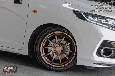 รถ - HONDA JAZZ ล้อแม็ก - Auto Option DS-019 ลาย CE28 น้ำตาล สเปค - 16x7 ET40 4x100 ยาง - BRIDGESTONE RE004 เบอร์ - 205/45-16