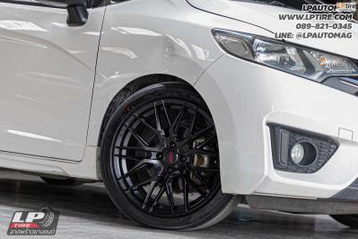 รถ - HONDA JAZZ ล้อแม็ก - SSW S348 ดำด้าน สเปค - 17x8 ET38 4x100 ยาง - YOKOHAMA V553 เบอร์ - 205/45-17