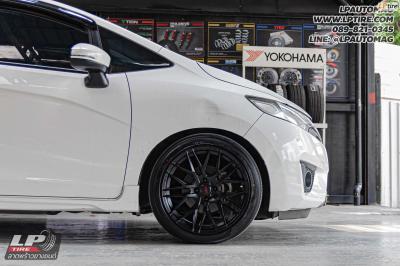 รถ - HONDA JAZZ ล้อแม็ก - SSW S348 ดำด้าน สเปค - 17x8 ET38 4x100 ยาง - YOKOHAMA V553 เบอร์ - 205/45-17