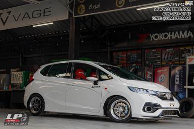 รถ - HONDA JAZZ ล้อแม็ก - NK Performance NK28N (ce28) Flowforming Fomular Silver สเปค - 15x7 ET35 4x100 ยาง - YOKOHAMA เบอร์ - 195/50-15