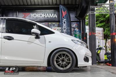 รถ - HONDA JAZZ ล้อแม็ก - Auto Option AOW-105X (TC105X) FlowForming EJ-TITAN สเปค -15x7 ET35 4x100 โช๊คอัพ Profender รุ่น Drift Series