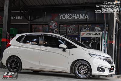 รถ - HONDA JAZZ&nbsp;ล้อแม็ก - NK Performance NK105N (TC105n) Flowforming NK Dark สเปค- 16x7 ET35 4x100&nbsp;รัดยาง - BRIDGESTONE ECOPIA EP300 เบอร์ - 195/50R16 สปริงโหลด - TEIN S. TECH