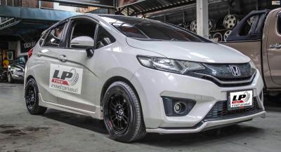 รถ - HONDA JAZZ  ล้อแม็ก - OASIS RPF1 สีดำ สเปค - 15x7.5 4x100 ET30 รัดยาง - YOKOHAMA Alliance 030EX AL30 เบอร์ - 195/55R15