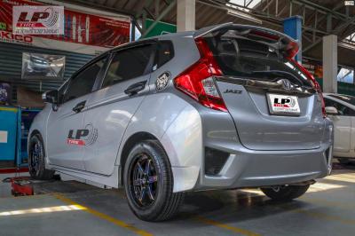 #HONDA#JAZZ จัดแม็ก #COSMIS TYPE-R 15x7 ET35 4x100 คู่ยางยนต์ #COSMIS DECIBEL DR1 195/55-15 ปี20 สวยงามลงตัว