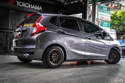 รถ - HONDA JAZZ GK ล้อแม็ก - KONIG N781 น้ำตาล สเปค - 17x7.5 ET40 4x100 รัดยาง - YOKOHAMA A-DRIVE AA01 เบอร์ - 195/55-15 สปริง - TEIN รุ่น - S-TECH