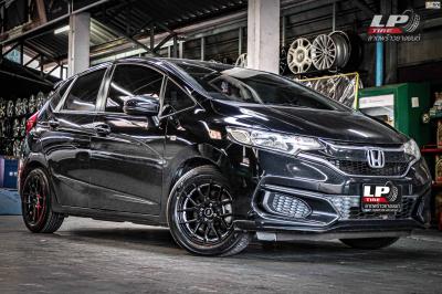 รถ - HONDA JAZZ GK ล้อแม็ก - ENKEI SC40 ดำอันเดอร์คัตเงิน สเปค - 15x7 ET35 4x100 รัดยาง - ALLIANCE AL30 030Ex เบอร์ - 195/55-15