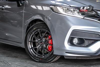 รถ - Honda Jazz ล้อแม็ก - Lenso Jager-Dyna HD สเปค - 15x6.5 ET38 4x100 รัดยาง - Alliance Al30 030Ex เบอร์- 195/55-15