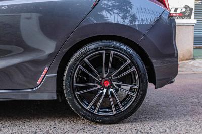 รถ - HONDA JAZZ ล้อแม็ก - Lenso SCR SAMURAI RYU ดำหน้าเงา ขอบ - 17x7.5 ET35 4x100-4x100 ยาง - KUMHO PS31 เบอร์ - 215/45R17