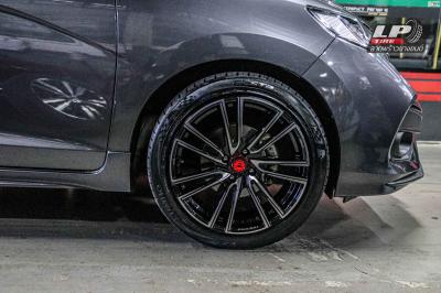 รถ - HONDA JAZZ ล้อแม็ก - Lenso SCR SAMURAI RYU ดำหน้าเงา ขอบ - 17x7.5 ET35 4x100-4x100 ยาง - KUMHO PS31 เบอร์ - 215/45R17