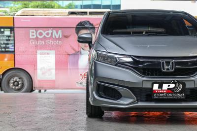 รถ -HONDA JAZZ ล้อแม็ก - TORQ TC105X ดำด้าน ขอบ - 15x7 ET35 4x100 ยาง- YOKOHAMA A-DRIVE AA01 เบอร์ - 195/55-15