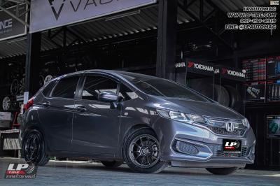 รถ - HONDA JAZZ ล้อแม็ก - NK Performance NK105X (TC105X) Flowforming NK DARK-2 (WE) สเปค - 15x7 ET35 4x100 ยาง - YOKOHAMA A-DRIVE AA01 เบอร์ - 195/55-15