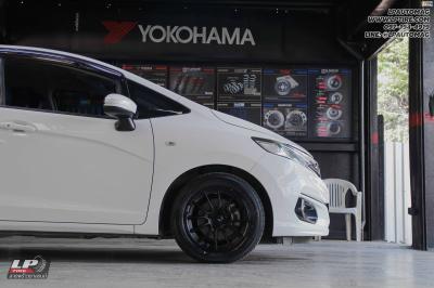 รถ -HONDA JAZZ ล้อแม็ก - ENKEI SC48(MQ38) ดำด้าน สเปค -15x7 ET38 4x100 ยาง -ALLIANCE AL30 030Ex เบอร์ - 195/55-15