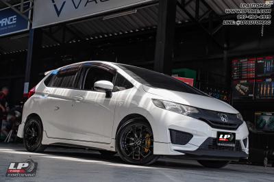 รถ - HONDA JAZZ ล้อแม็ก - SSW S389 ดำหน้าชา สเปค - 15x6.5 ET35 4x100 ยาง - ALLIANCE AL30 030Ex เบอร์ -195/55-15