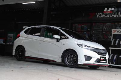 รถ - HONDA JAZZ ล้อแม็ก -ENKEI SC40 ดำด้านอันเดอร์คัตเงิน สเปค - 15x7 ET35 4x100 ยาง - ALLIANCE AL30 030Ex เบอร์ - 195/55-15