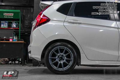 รถ - HONDA JAZZ ล้อแม็ก - ENKEI SC46 เทาด้าน ความเข้มระดับ1 สเปค - 16x7 ET35 4x100 ยาง - YOKOHAMA AE51 เบอร์ - 195/50-16 สปริง - YSS สำหรับรุ่น JAZZ ชุดโช๊คสตรัท - TEIN ENDURAPRO