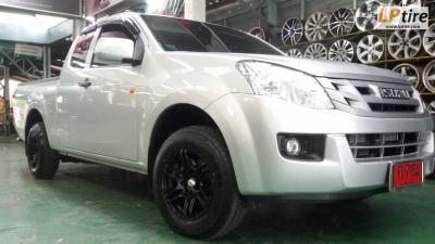 ISUZU DMAX จัดไปกับ ล้อแม็ก SA 60M กว้าง 8 ขอบ 15 นิ้ว สีดำด้าน ใช้กับบยางเดิม สไตร์ซิ่งๆราคาเบาๆ