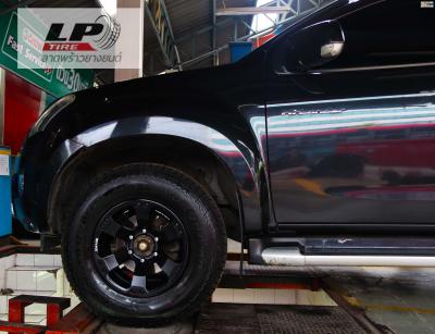 #ISUZU D-MAX จัดล้อแม็ก #APP Zeus-12 16x8.5 ET0 6x139.7 #ดำด้าน พร้อมยาง YOKOHAMA G015 265/70-16 ปี17 หล่อดุดันมากขึ้นทีเดียว