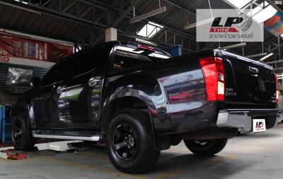 #ISUZU D-MAX จัดล้อแม็ก #APP Zeus-12 16x8.5 ET0 6x139.7 #ดำด้าน พร้อมยาง YOKOHAMA G015 265/70-16 ปี17 หล่อดุดันมากขึ้นทีเดียว