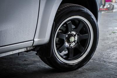 รถ - ISUZU D-MAX ล้อแม็ก - SSW S080 ดำด้านขอบเงาด้าน สเปค - 17x8 ET25 6x139.7 รัดยาง - YOKOHAMA AE50 เบอร์ - 225/55-17