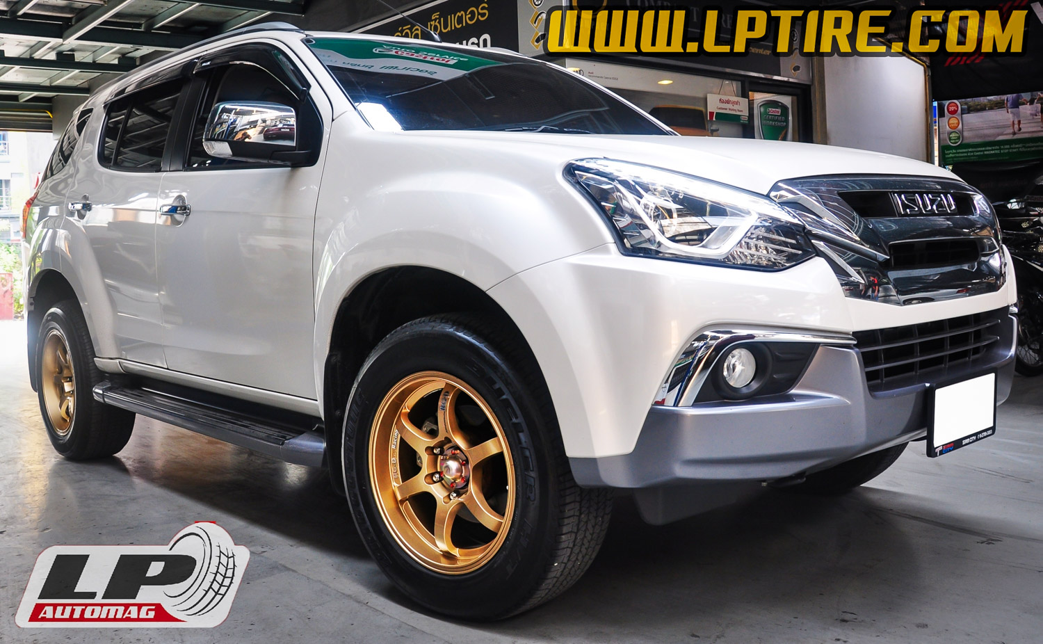 Isuzu MU7 + ล้อแม็ก Advan RG-D 17นิ้ว สีทอง