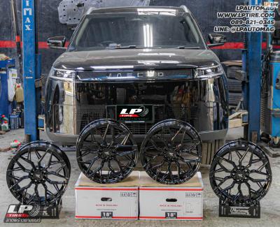 รถ - JAECOO J5 ล้อแม็ก - TK SMART TK-Orion ดำเงา สเปค -18x8.5 ET35 5x108 ใช้ยางเดิม