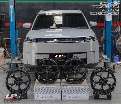 รถ - JAECOO J5 ล้อแม็ก -VAGE VFX01 FlowForming BLACK สเปค - 18x8.5 ET35 5x108 ใช้ยางเดิม
