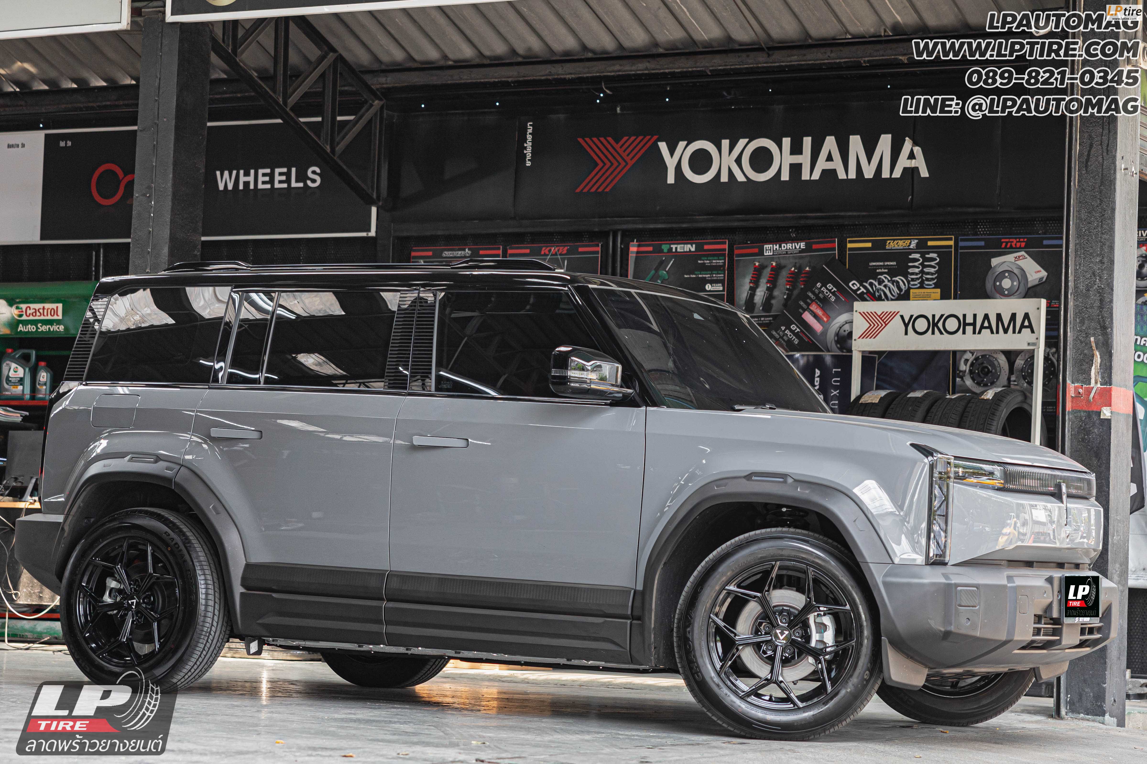 รถ - JAECOO J6&nbsp;ล้อแม็ก - VAGE VFX01 FlowForming BLACK สเปค - 18x8.5 ET35 5x108&nbsp;ใช้ยางเดิม