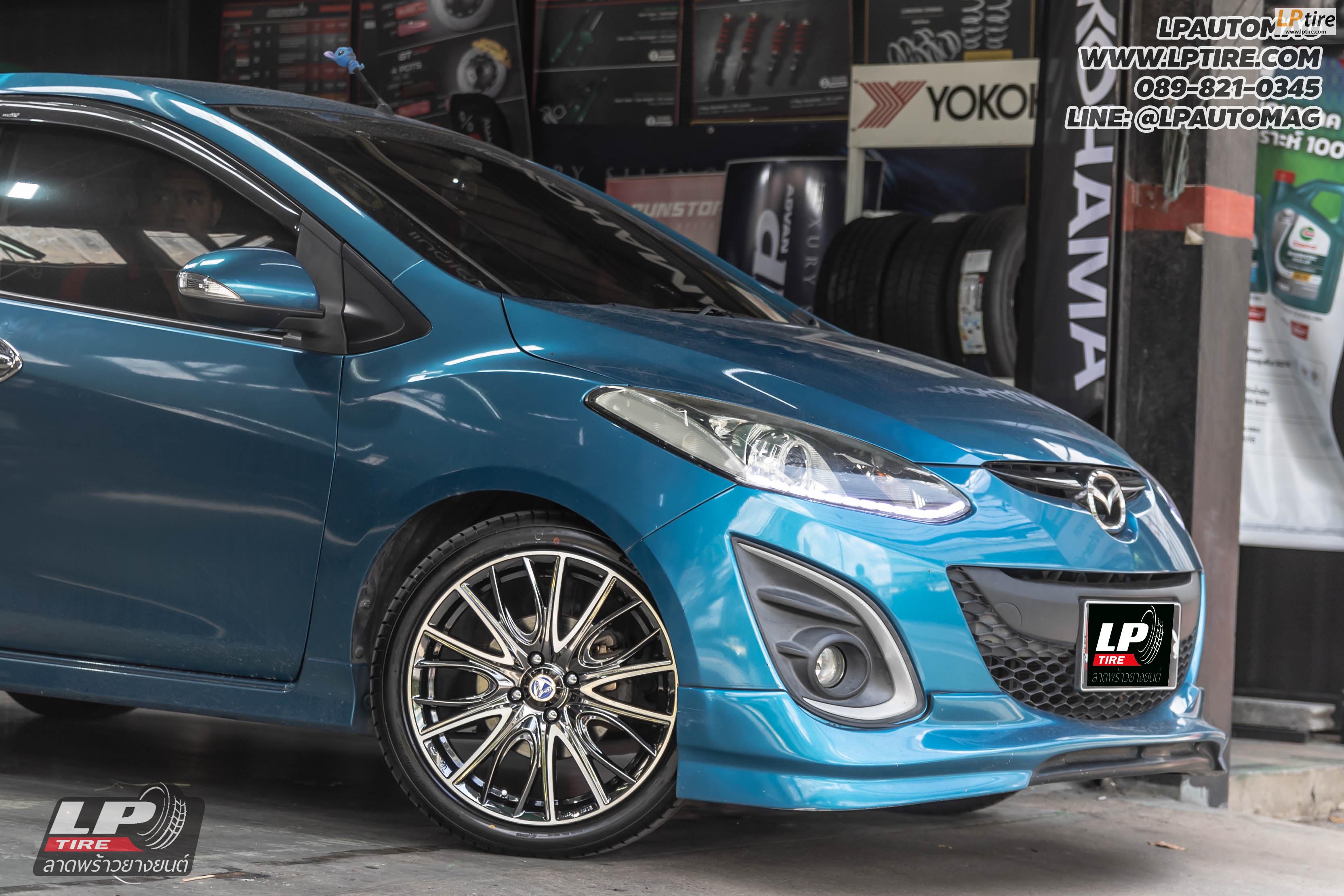 รถ - MAZDA 2 ล้อแม็ก - SSW S218 Black โครเมี่ยมหน้าเงา สเปค - 17x7 ET40 4x100 ยาง - LENSO D-1CS
เบอร์ - 205/45-17