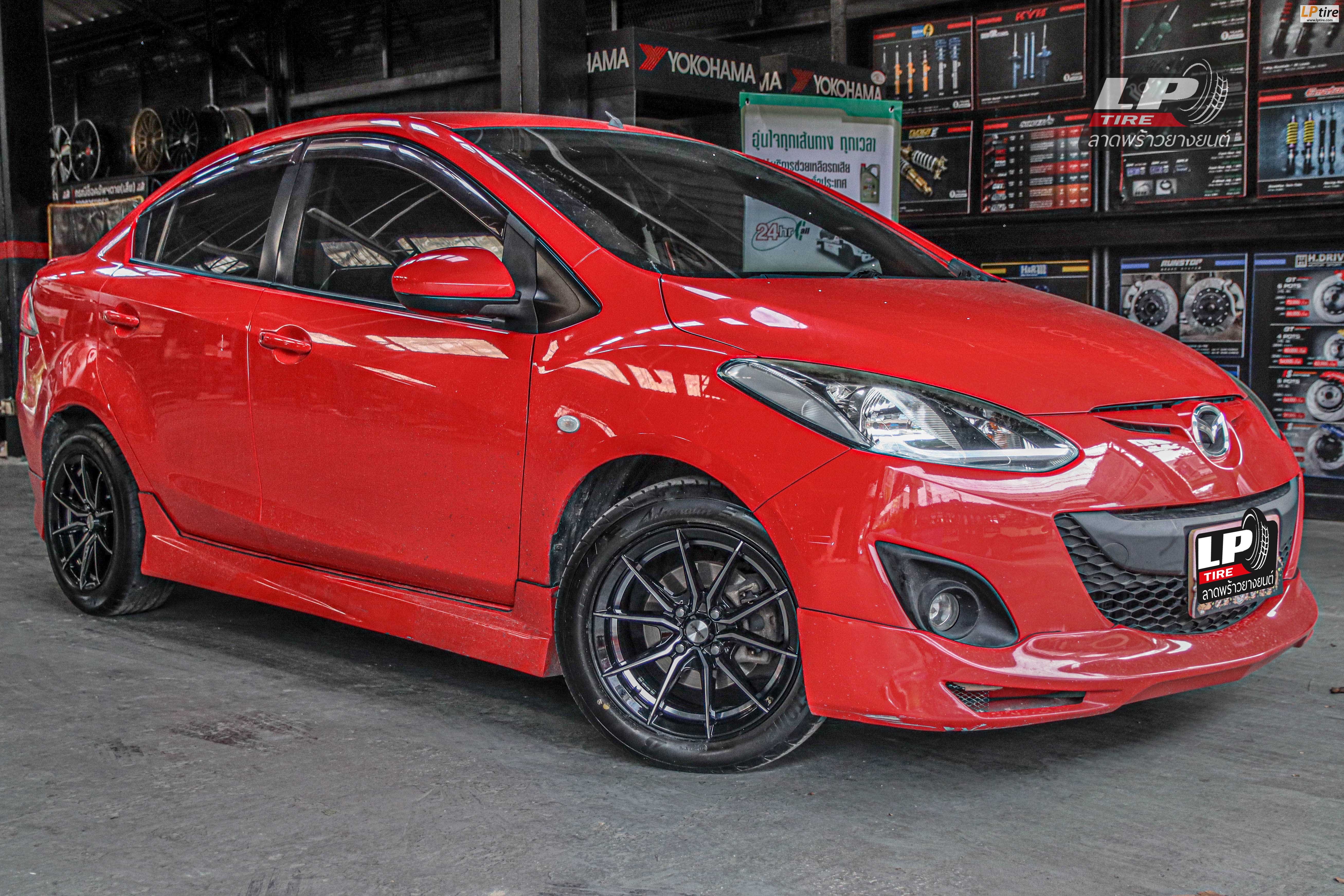 รถ - MAZDA 2 ล้อแม็ก - INFERNO 949 ดำเงาคัทเงิน ขอบ -15x7 ET35 4x100 ยาง - BRIDGESTONE RE004
เบอร์ - 195/55-15