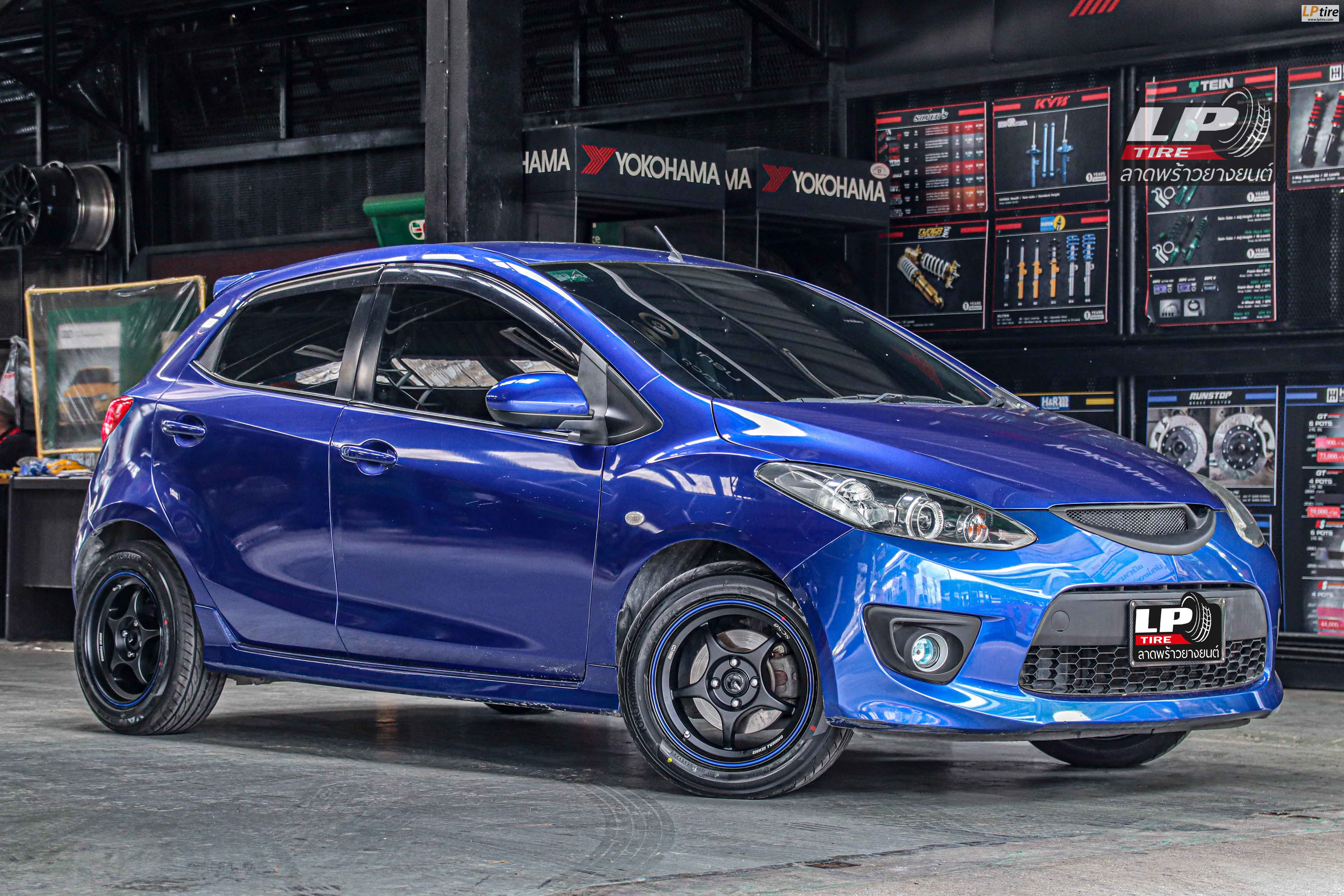 รถ - MAZDA 2 ล้อแม็ก - ENKEI SC56 ดำขลิปน้ำเงิน ขอบ - 15x7 ET28 4x100 ยางเดิม - YOKOHAMA V701
เบอร์ - 195/55-15