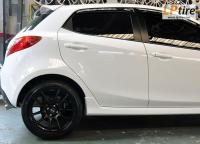 Mazda2 + ล้อแม็ก Lenso Project-D Spec E (PDE) 17นิ้ว สีดำด้าน + ยาง DUNLOP LM703 205/45R17