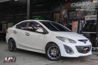รถ - MAZDA 2 ล้อแม็ก - LENSO Jager Dyna HB สเปค - 16x7 ET35 4x100 ยาง - LENSO D-1CS เบอร์ - 195/50-16