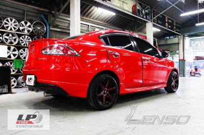 #MAZDA 2 จัดล้อแม็ก LENSO Jager Craft 15x7 ET35 4x100 ดำเงามิลลิ่งก้านแดง คู่ยาง YOKOHAMA ES32 195/55-15 จัดฝาครอบ BREMBO สีแดง (F) ขนาด SIZE-S #โช๊คอัพหน้า (ขวา) #โช๊คอัพหน้า (ซ้าย) #โช๊คอัพหลัง พร้อมจัด #ช่วงล่าง