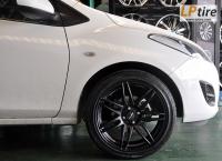 Mazda 2 + ล้อแม็ก Lenso Project-D Spec D (PDD) 17นิ้ว สีดำด้าน + ยาง NEUTON NT5000 205/45-17