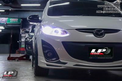 รถ -MAZDA 2 ล้อแม็ก - NK Performance NK105N (TC105n) Flowforming NK Dark สเปค - 17x8 ET35 4x100 ยาง - YOKOHAMA V701 เบอร์ - 205/45-17 ชุดสตรัท - SUPER SZEAL