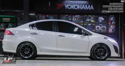 รถ -MAZDA 2 ล้อแม็ก - NK Performance NK105N (TC105n) Flowforming NK Dark สเปค - 17x8 ET35 4x100 ยาง - YOKOHAMA V701 เบอร์ - 205/45-17 ชุดสตรัท - SUPER SZEAL