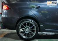 Mazda2 + ล้อแม็ก Enkei SHOT (SC22) 17นิ้ว สีHyper Chrome + ยาง DUNLOP LM703 205/45-17