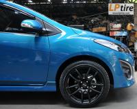 Mazda2 + ล้อแม็ก Lenso Project-D Spec E (PDE) 17นิ้ว สีดำด้าน + ยาง ACHILLES ATR SPORT 205/45-17