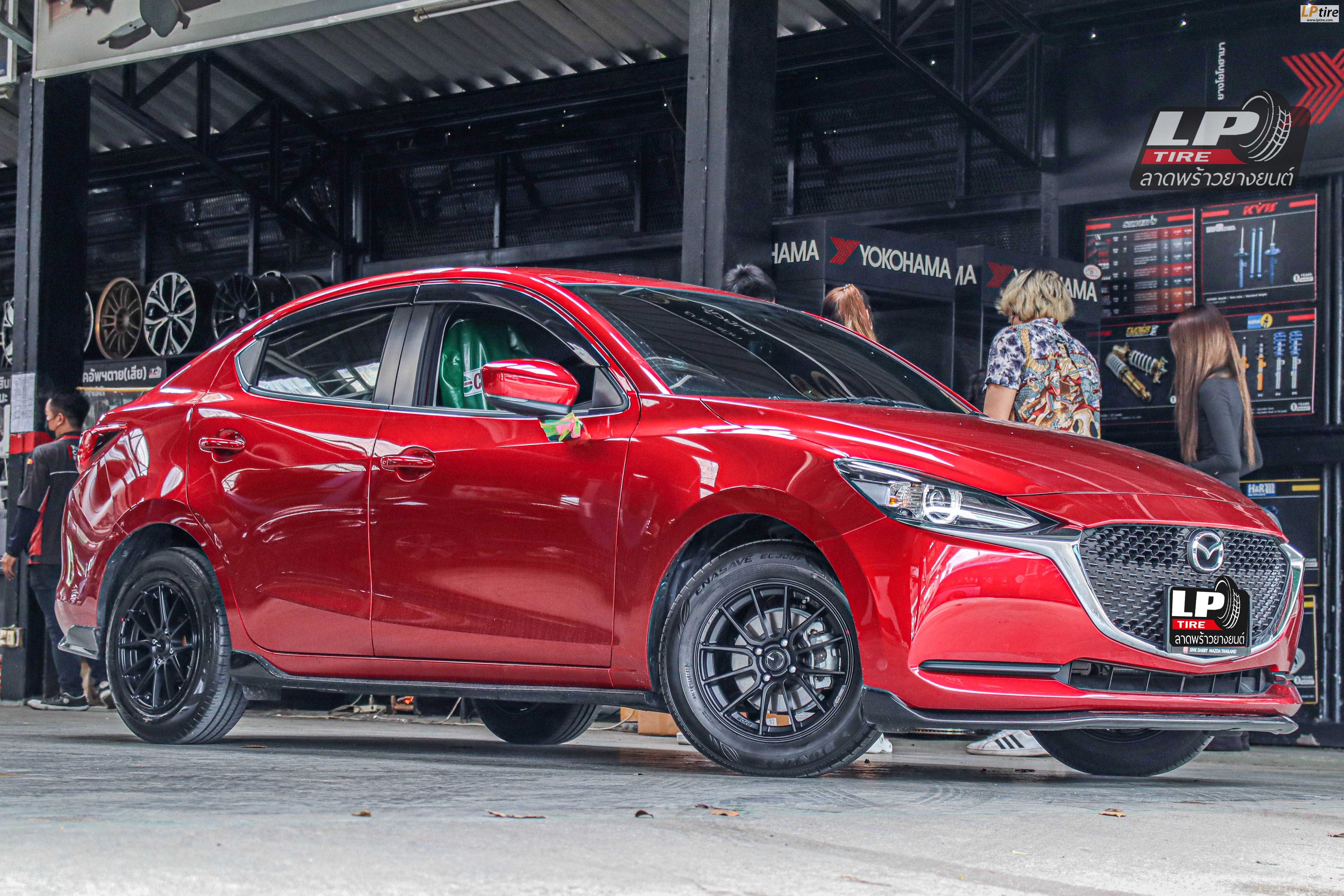 รถ - MAZDA 2 ล้อแม็ก - ENKEI SC48(MQ38) ดำด้าน ขอบ - 15x7 ET38 4x100 ยาง- DUNLOP EC300+
เบอร์ -185/65-15