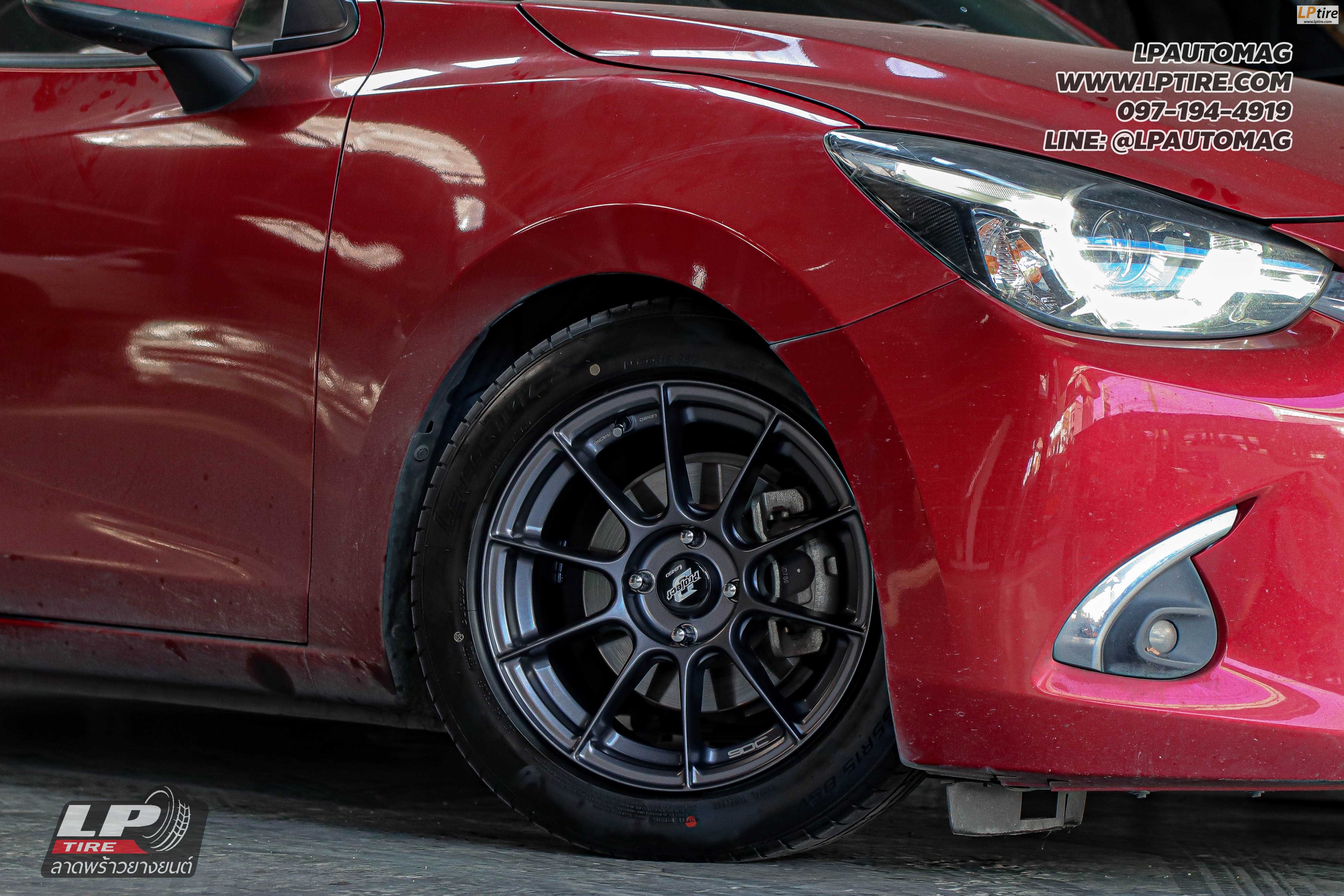 รถ -MAZDA 2 ล้อแม็ก - LENSO CLIMAX (90C) สเปค - 15x7 ET33 4x100 ยาง - LENSO D-1CS
เบอร์ - 195/55-15