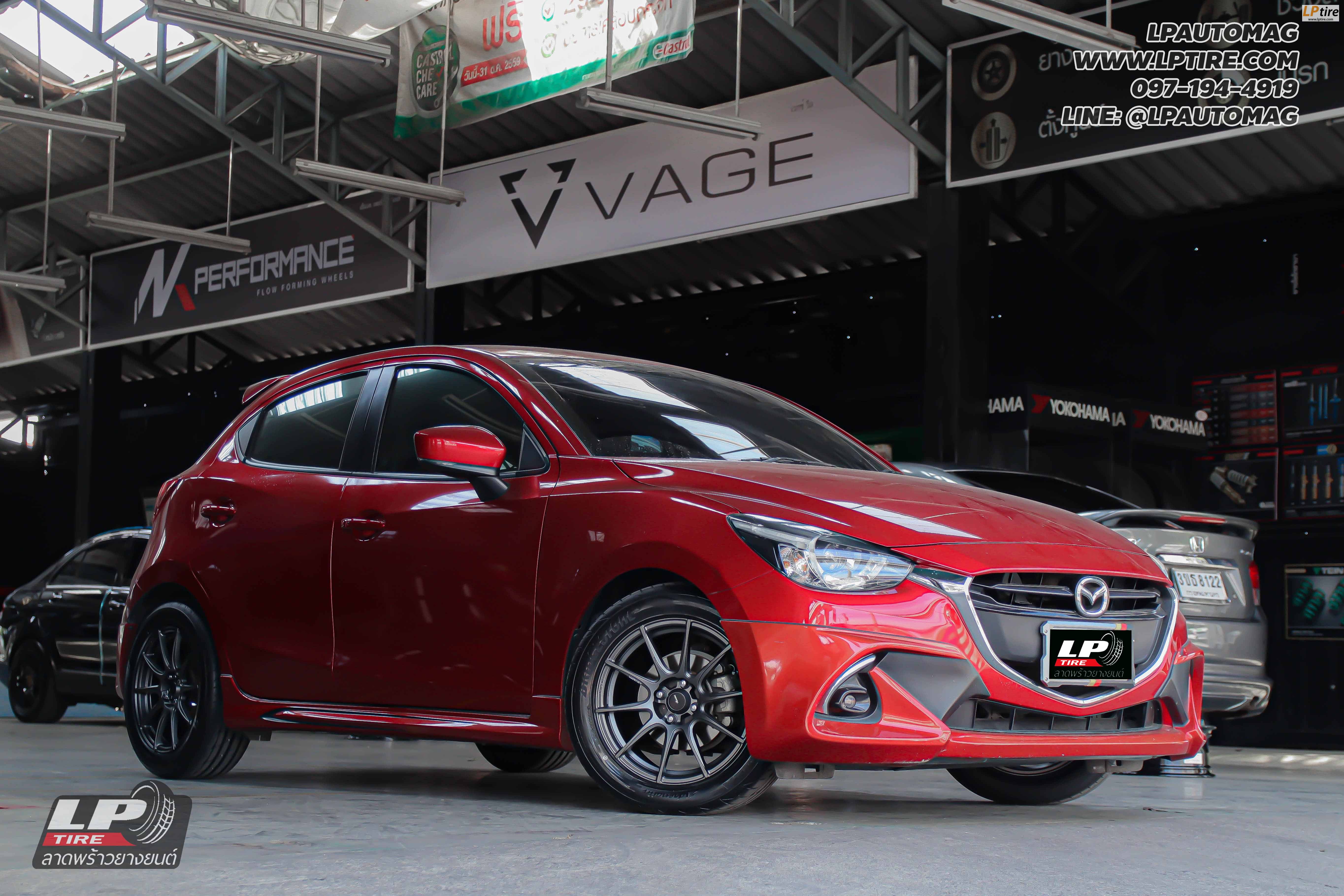 รถ - MAZDA 2 ล้อแม็ก - ADVANTI N979 PROTO FlowForming เทากัน สเปค - 16x7 ET35 4x100
ยาง - BRIDGESTONE RE004 เบอร์ - 205/55-16