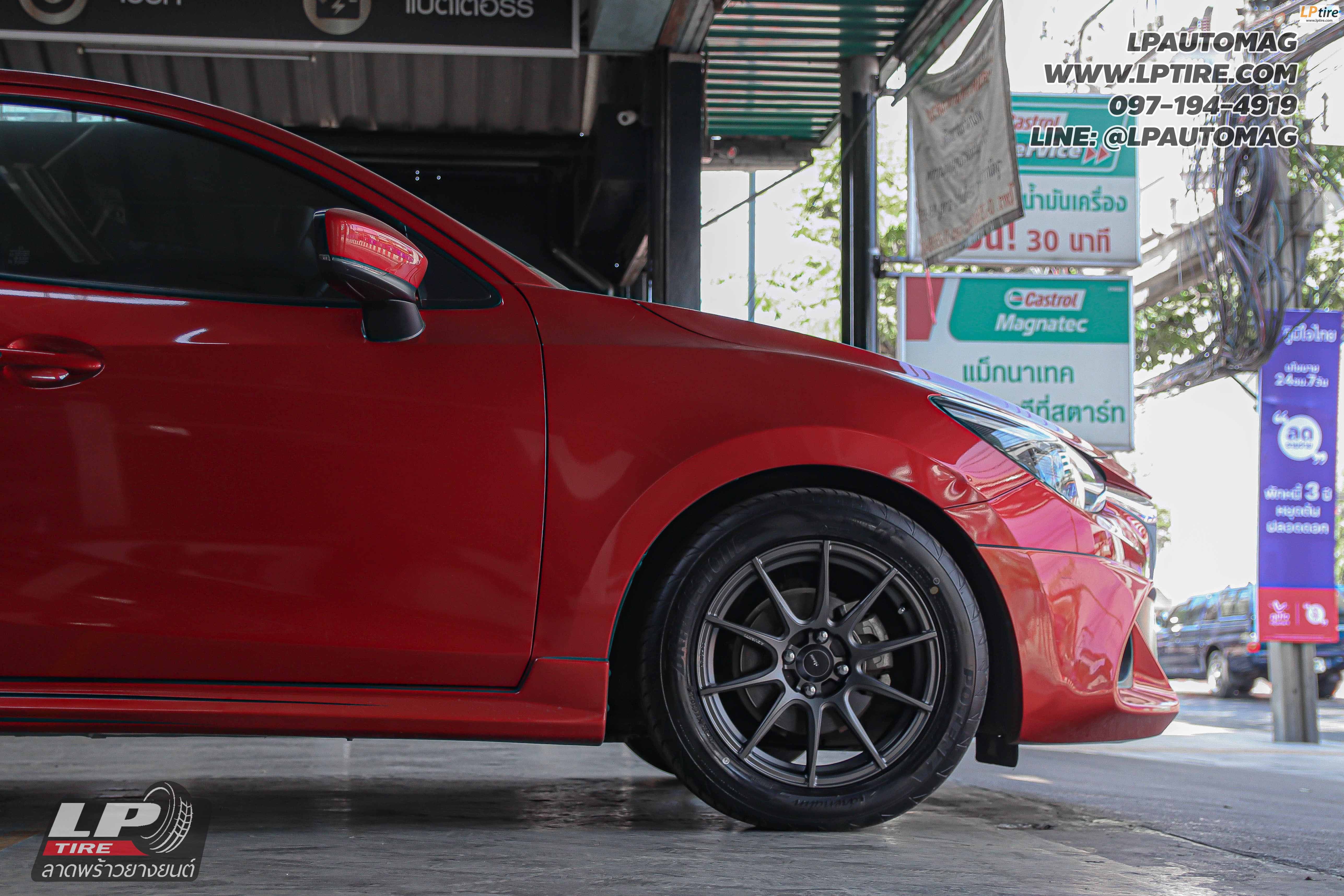 รถ - MAZDA 2 ล้อแม็ก - ADVANTI N979 PROTO FlowForming เทากัน สเปค - 16x7 ET35 4x100
ยาง - BRIDGESTONE RE004 เบอร์ - 205/55-16