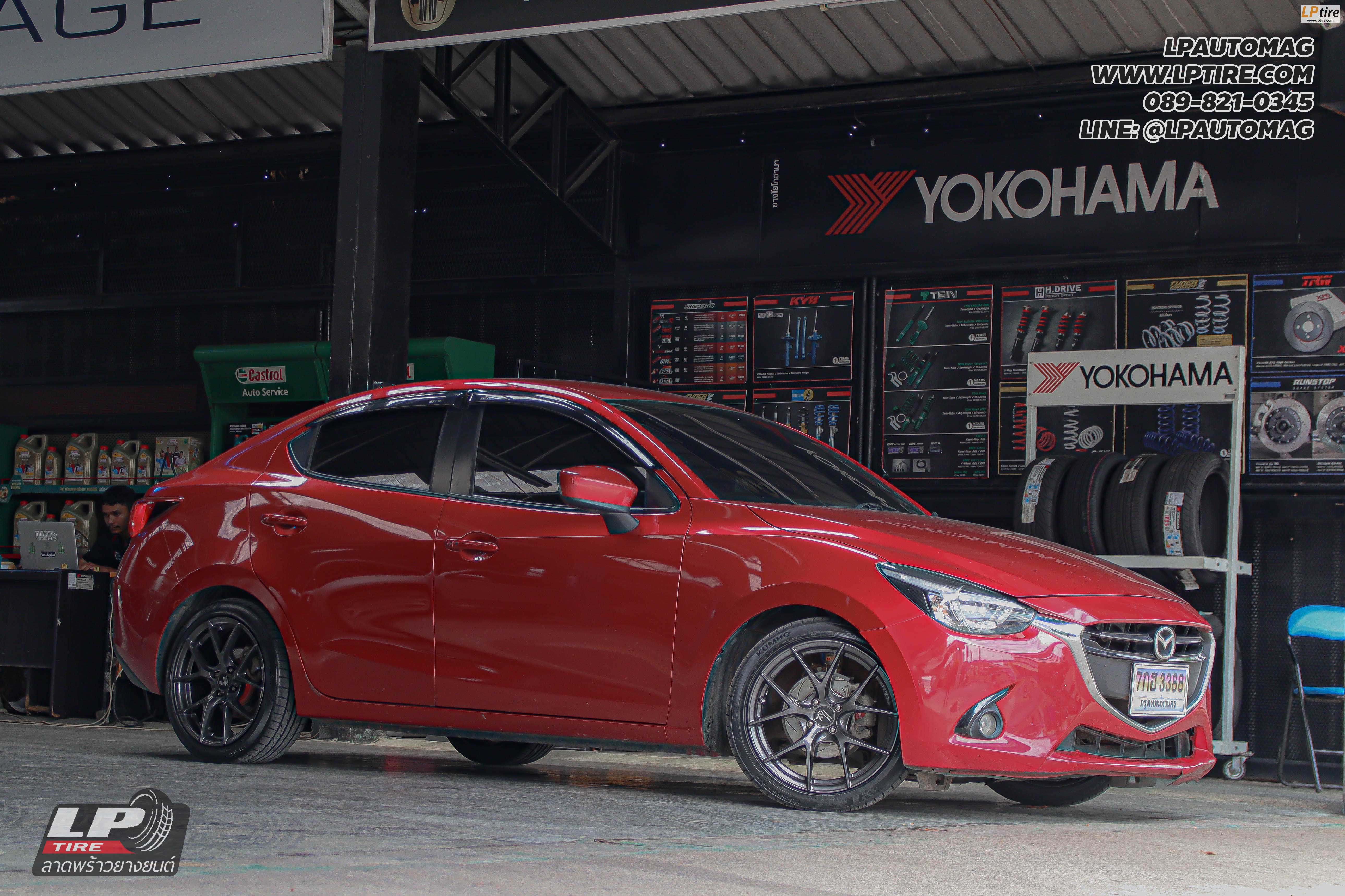 รถ - MAZDA 2 ล้อแม็ก - LENSO Jager Dyna HD สเปค - 17x7.5 ET35 4x100 ยาง - KUMHO ECSTA PS31
เบอร์ - 205/45R17