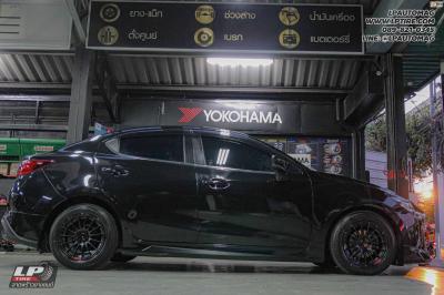 รถ -MAZDA 2 ล้อแม็ก - EmotionR RSR (RS05RR) ดำด้าน สเปค - 15x7 ET35 4x100 ยาง - ALLIANCE AL30 030Ex เบอร์ - 195/60-15