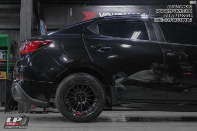 รถ -MAZDA 2 ล้อแม็ก - EmotionR RSR (RS05RR) ดำด้าน สเปค - 15x7 ET35 4x100 ยาง - ALLIANCE AL30 030Ex เบอร์ - 195/60-15