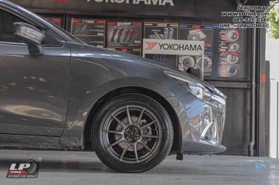 รถ - MAZDA 2 ล้อแม็ก - ADVANTI N979 PROTO FlowForming เทากัน สเปค - 16x7 ET35 4x100 ยาง - YOKOHAMA GT AE51 เบอร์ - 195/55-16